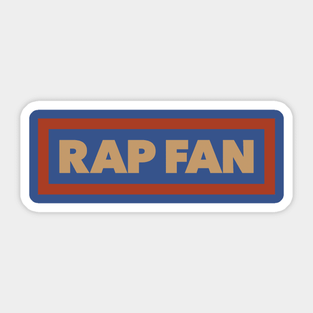 RAP FAN Sticker by Rebel_Red